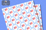 American Flags Coquette Bow Seamless, a Pattern Graphic by KisbyArt (Thumbnail 3 of 3)