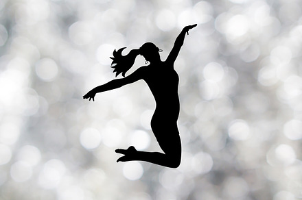 Showman dancer on blured background, a Person Photo by PhotoVector