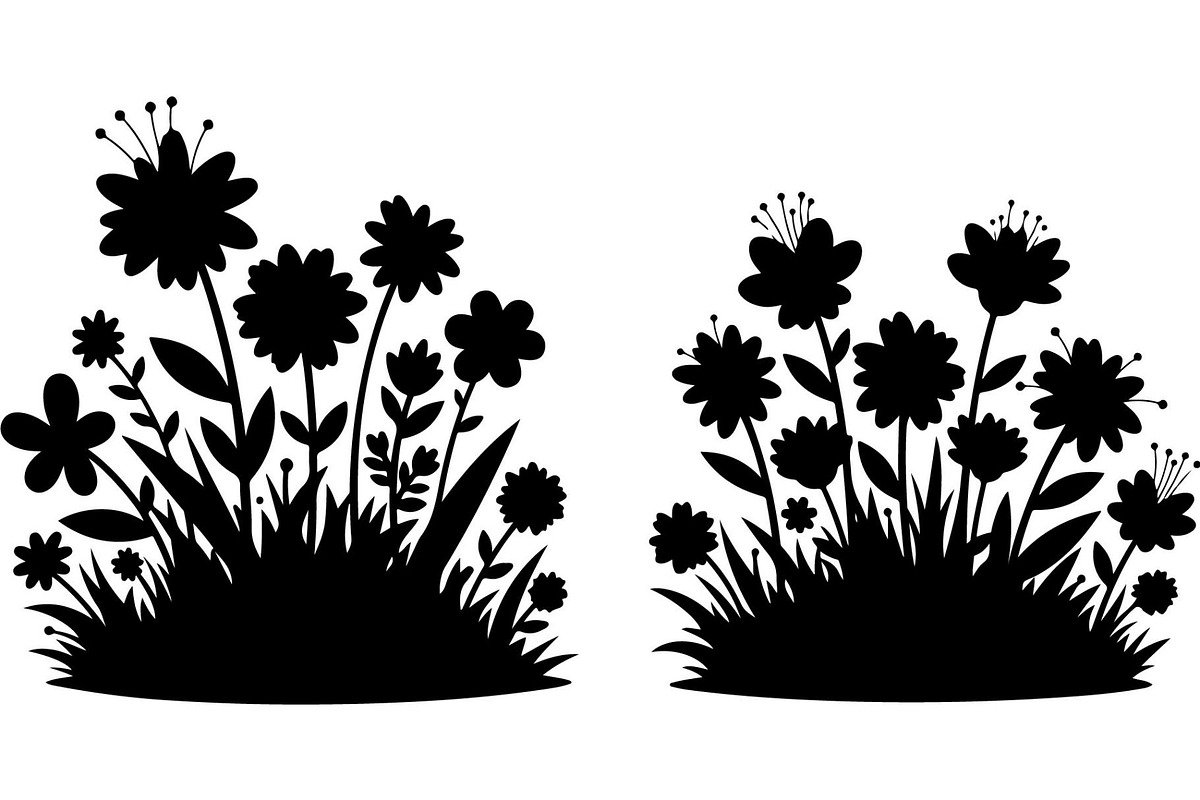 Simple Wildflower Silhouette, an Object Graphic by Designer_Momina (Photo 11 of 15)