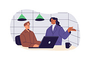 Office work, business communication, a Work Illustration by PaperTrident (Thumbnail 3 of 6)