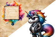 Biker Unicorns PNG Pack, an Animal Illustration by DoubleTwists (Thumbnail 1 of 5)
