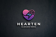 Digital Love Heart Logo, a Branding & Logo Template by Design_Planet (Thumbnail 1 of 2)