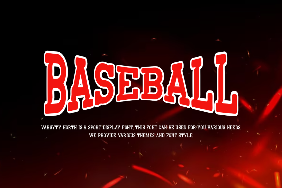 Varsity North - Baseball Font, a Slab Serif Font by Iqsiart Studio (Photo 4 of 6)