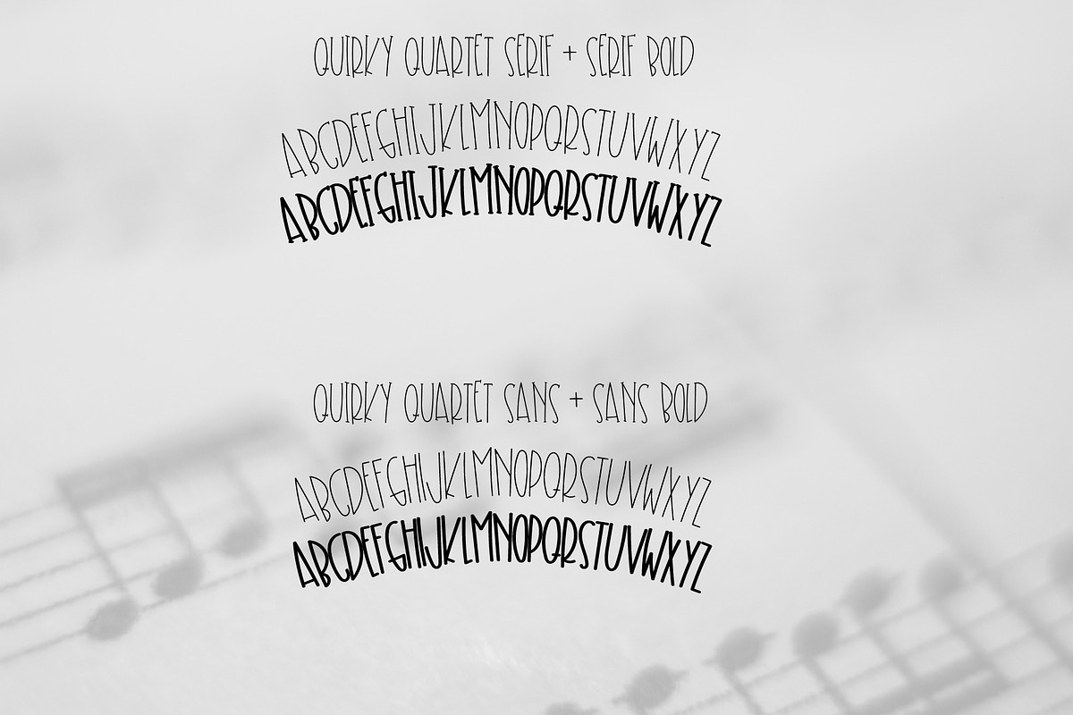 Quirky Quartet - Font Collection preview 5