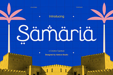 Samaria Creative Typeface Font