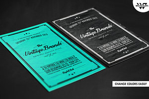 Vintage Retro Flyer Template Vol.5