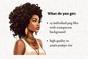 African American Chic Girl, a Person Illustration by Mash Mash Stickers (Thumbnail 2 of 9)