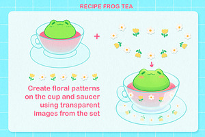 Kawaii Procreate Stamp Brushes Frog