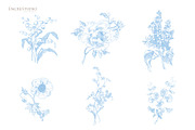 Spring Toile Pattern & Elements, a Pattern Graphic by Encre Studio (Thumbnail 2 of 7)