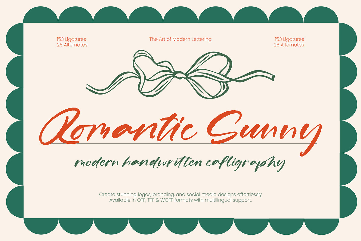 Romantic Sunny Modern Handwritten, a Script Font by stylishtype.co (Photo 1 of 10)