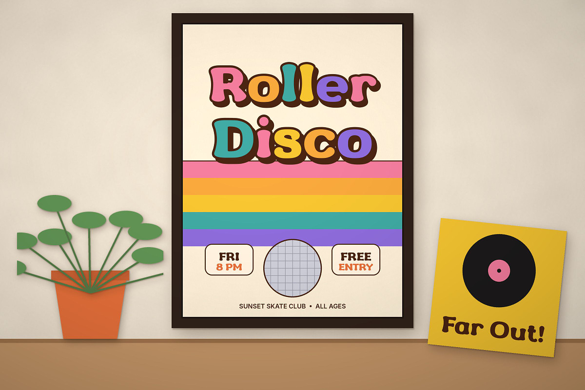 Retro Groove – Groovy Retro Font, a Serif Font by vladocar (Photo 7 of 10)