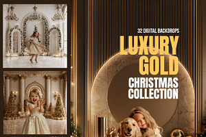 Luxury Gold Christmas Backgrounds