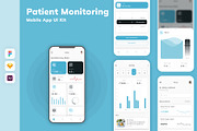 Patient Monitoring Mobile App UI Kit, an UI Kit Template by uicube (Thumbnail 2 of 3)