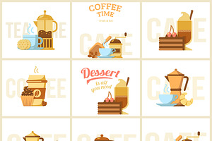 Cafe Or Coffee Shop Illustrations