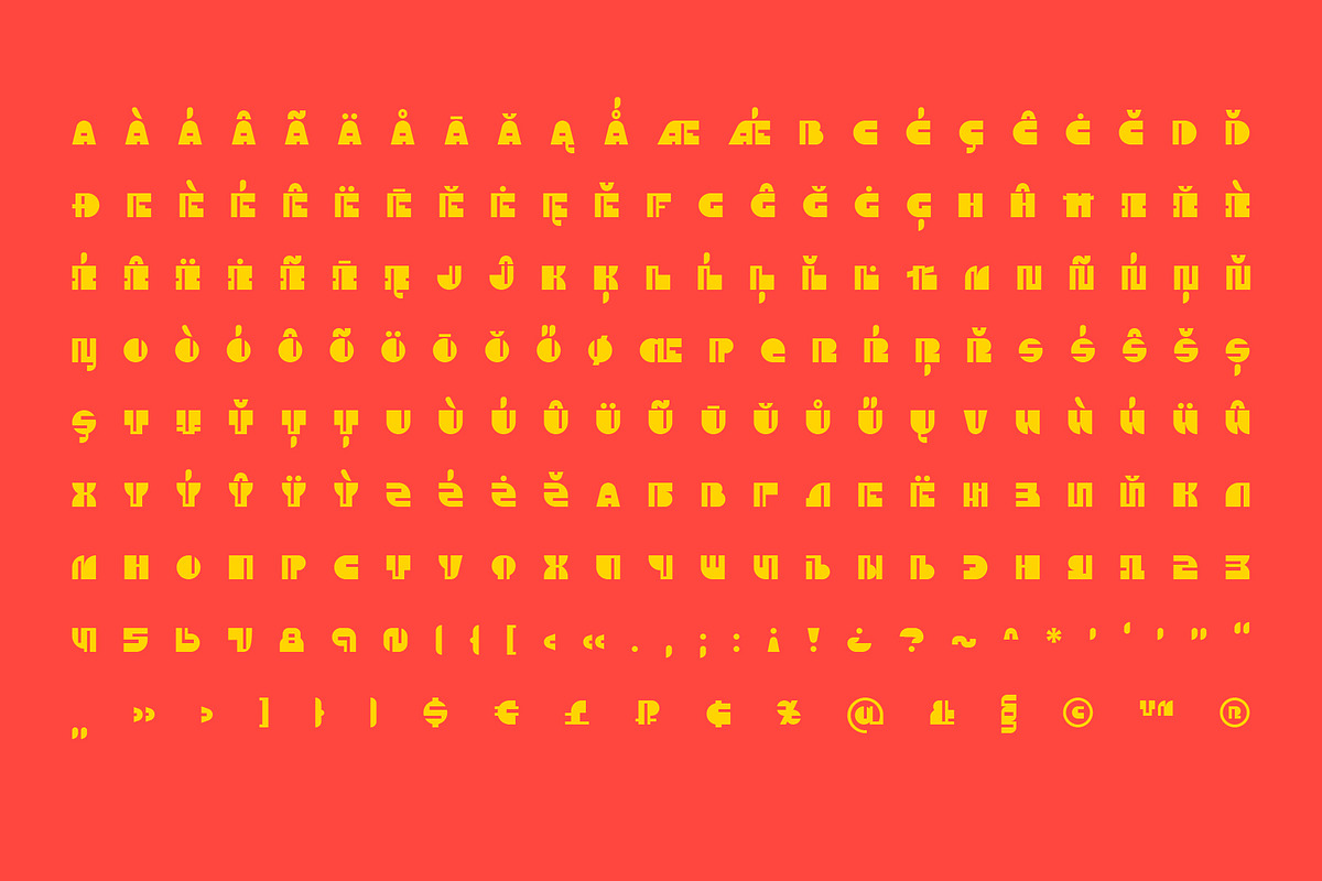 SK Paragrapher — Heavy Modern Font, a Font by Shriftovik Type Foundry (Photo 3 of 10)