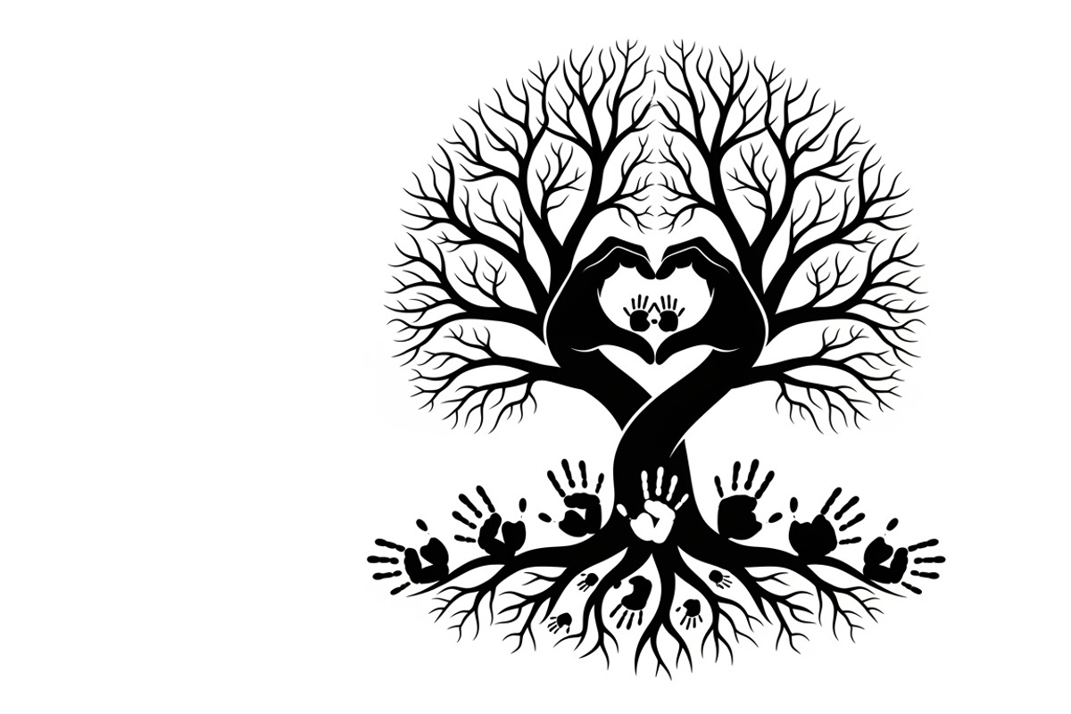 family handprint tree silhouette, an Illustration by Amazin_art (Photo 26 of 29)