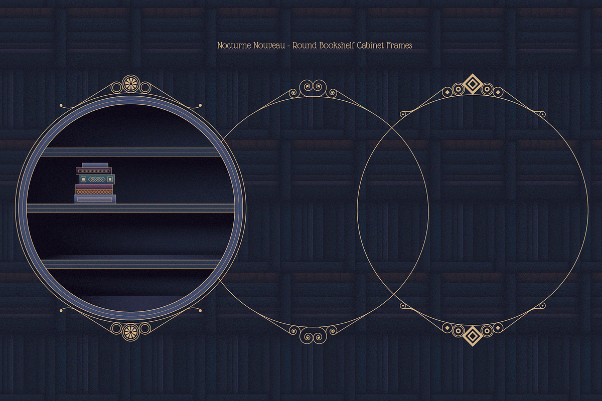 Nocturne Nouveau Branding Kit, a Decorative Illustration by Polar Vectors (Photo 13 of 20)
