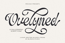Ovelyned a Calligraphy Script Font