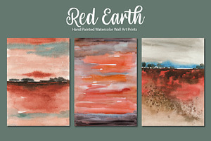 Red Earth, Watercolor