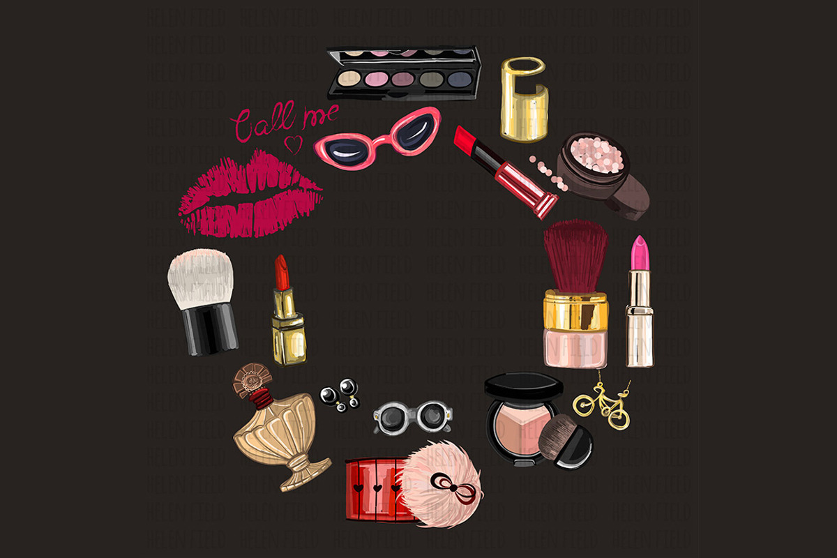 Digital watercolor perfume&cosmetics, an Illustration by Art Loft (Photo 7 of 17)