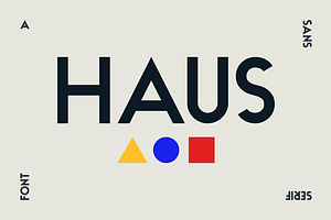 HAUS Sans Family, a Sans Serif Font by MARTINI Type Designer