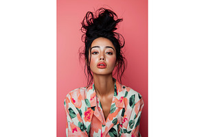 Asian woman with stylish updo, a Person Photo by Sergey Kotenev