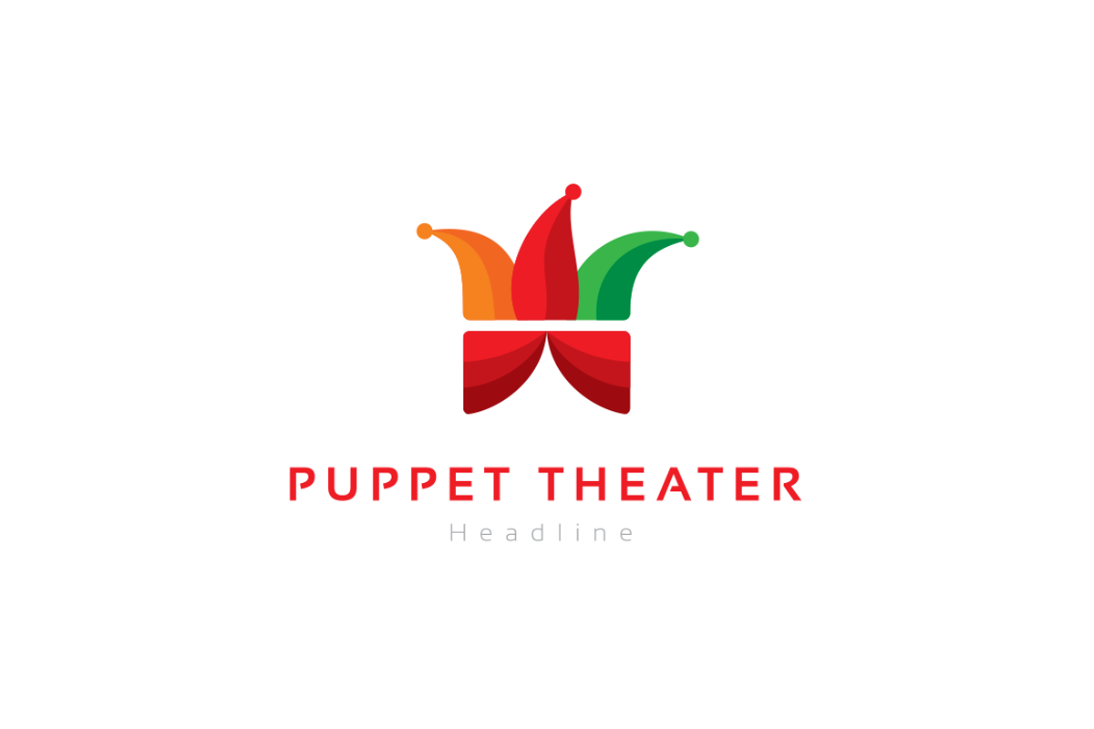 Puppet theater logo., a Branding & Logo Template by Anton Akhmatov