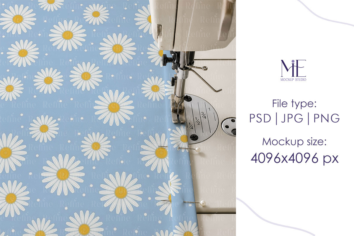 Sewing Fabric Mockup Cotton Template, a Household Mockup by Mie Mockup Studio (Photo 6 of 6)