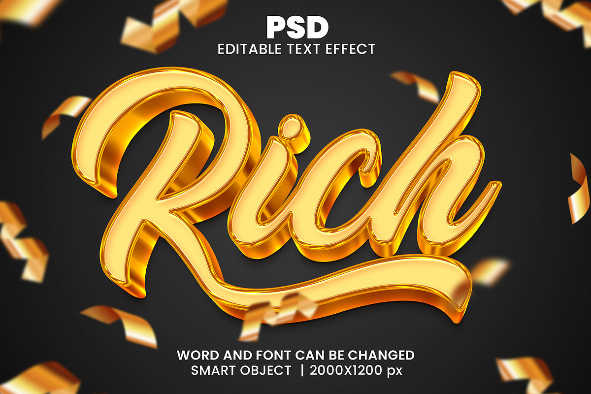 15 best luxury 3d Text Effect bundle, a Layer Style Add-On by bdrobin (Photo 2 of 16)