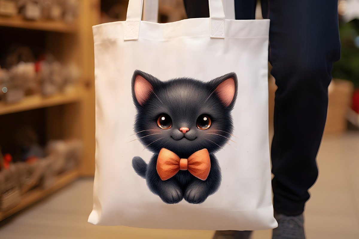 Nursery Halloween Black Cat Clipart, an Illustration by Rose Art (Photo 6 of 7)