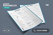 Junior Resume/Cv Template Volume 2, a Resume Template by TheResumeCreator (Thumbnail 2 of 7)