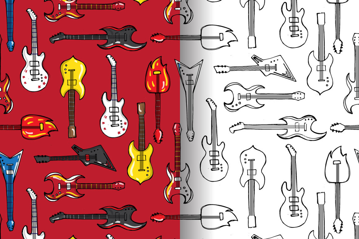 Rock star patterns, a Pattern Graphic by merion_merion (Photo 2 of 5)
