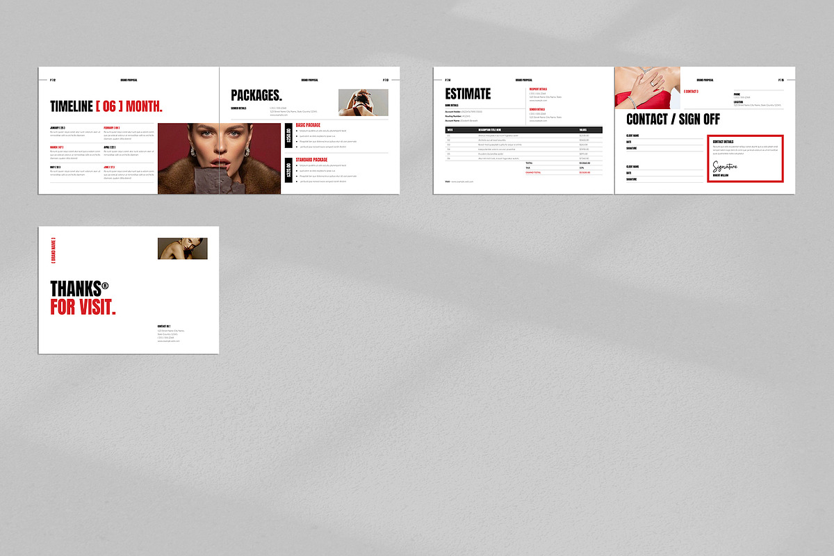 Brand Proposal Template Landscape, a Brochure Template by NorthPeak (Photo 10 of 10)