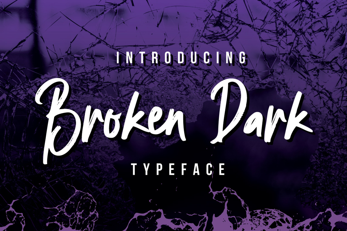 Broken Dark Typeface preview 5