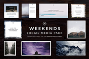 WEEKENDS | Social Media Pack, an Object Graphic by Rodney Truitt Jr (Thumbnail 1 of 4)