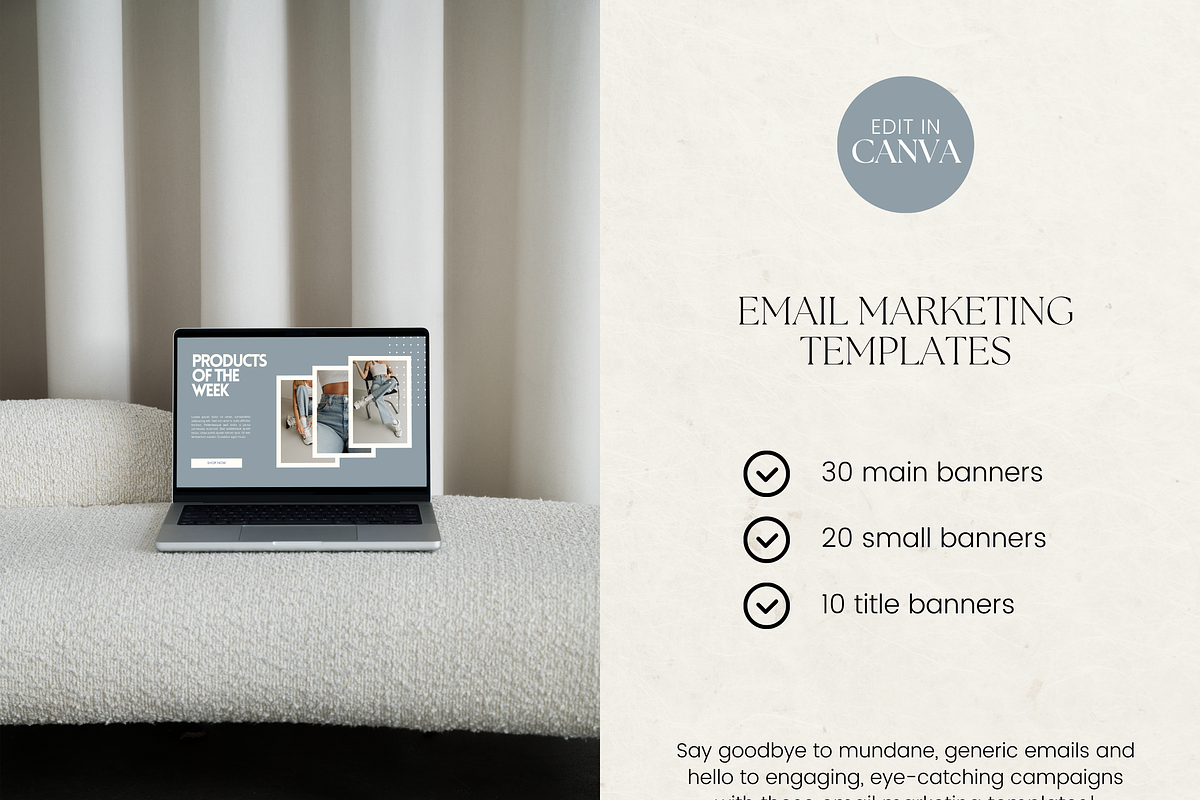 Email Marketing Newsletter Template, an Email Template by Branding Babe Co. (Photo 2 of 9)