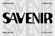 Savenir - Unique Display Font, a Font by PutraCetol Studio (Thumbnail 1 of 11)