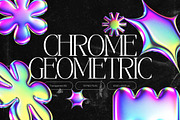 3D Chrome Geometric Shapes, an Object Graphic by Design Studio (Thumbnail 1 of 3)