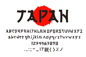 Asian Japanese Font Type