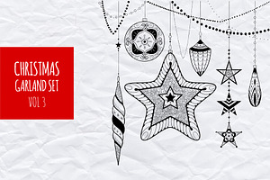 Christmas garland set vol.3