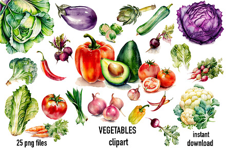 Vegetable clipart, Kitchen clipart