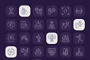 VR Icon Art Set, an Outline Icon by Prosymbols (Thumbnail 7 of 7)