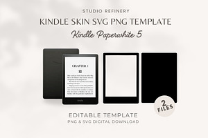 Kindle Paperwhite 5 Skin Template