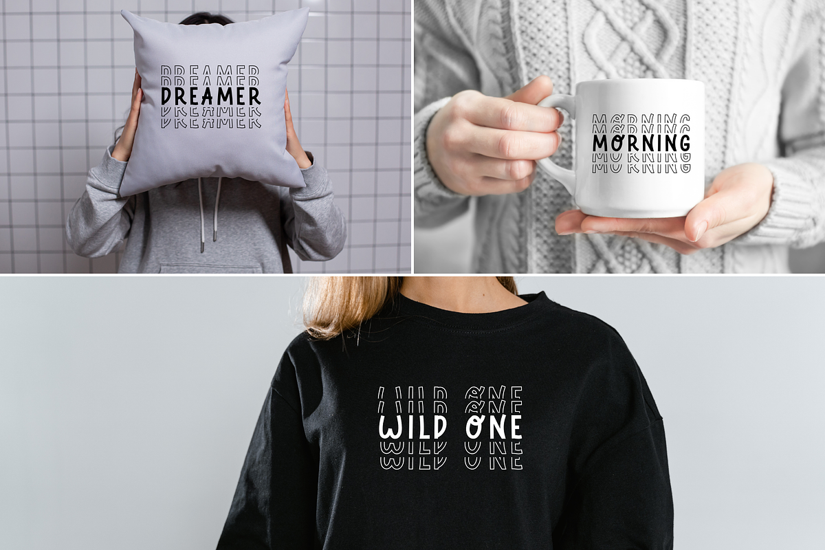 Stacked Fonts Bundle 12 Fonts, a Sans Serif Font by Sofia Skoog (Photo 9 of 9)