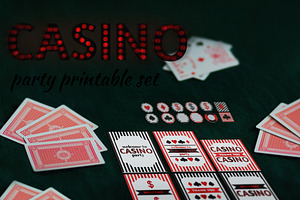 Printable Casino Party Set