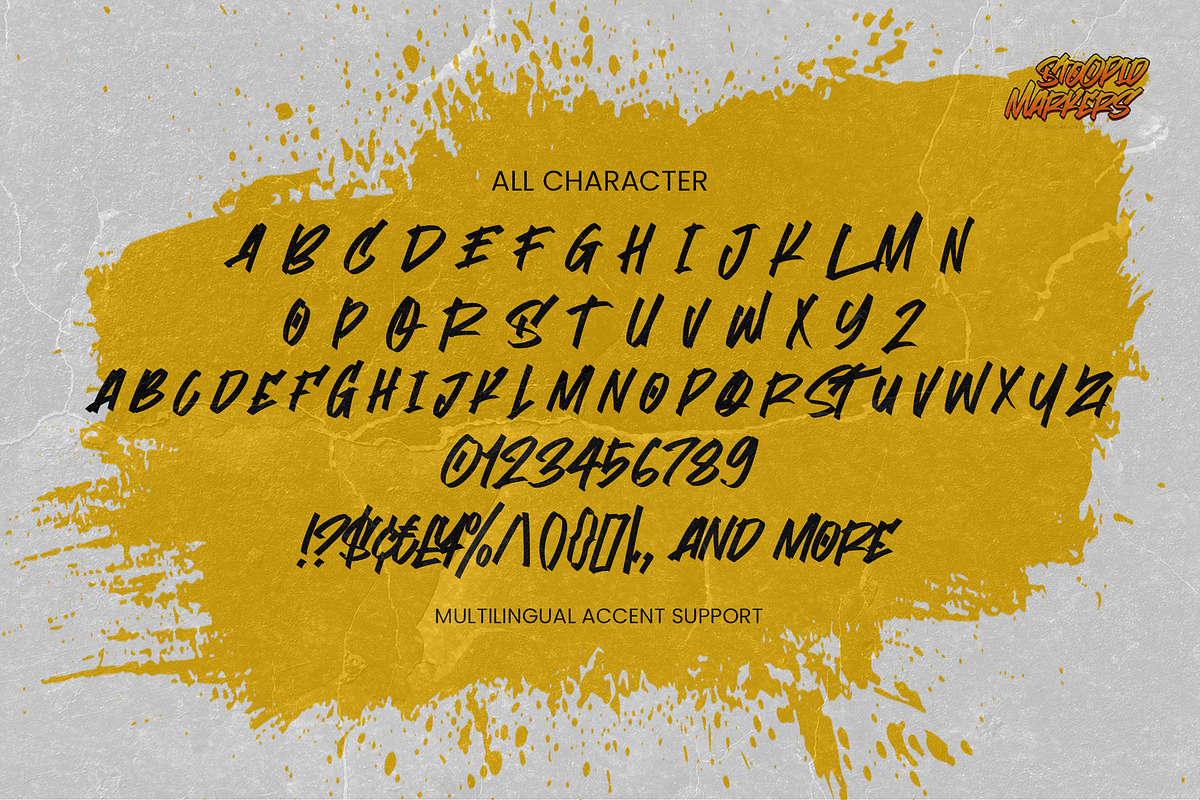 Stoopid Markers-Bold Market Typeface, a Sans Serif Font by Gassstype (Photo 6 of 8)