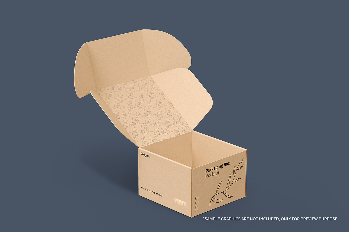Mailing Box Packaging Mockups, a Cups & Container Mockup by shaikerintu (Photo 10 of 10)