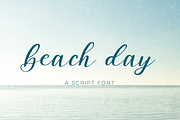 Beach Day Script, a Script Font by Beck McCormick (Thumbnail 1 of 11)