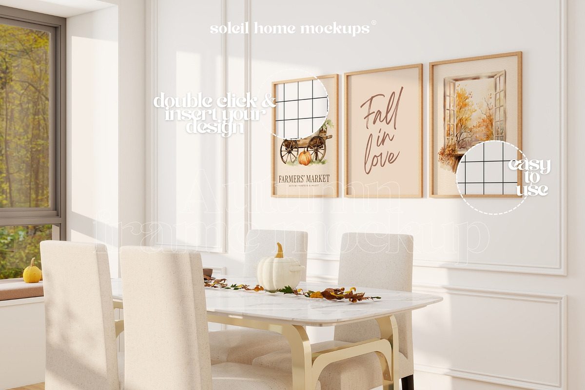 AUTUMN | Cozy Fall Frame Mockup Set, a Household Mockup by SoleilHomeMockups (Photo 2 of 11)