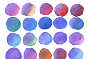 420 hand drawn watercolor spots, a Texture Graphic by Art Loft (Thumbnail 10 of 14)